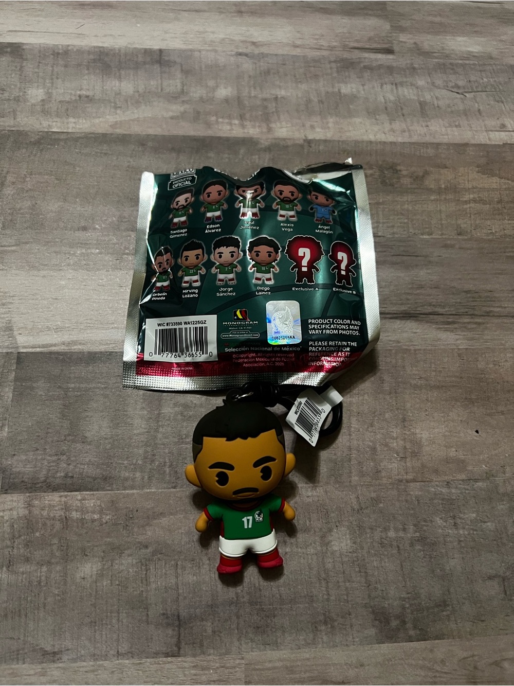 2026 Mexico Soccer National Team Orbelin Pineda Bag Clip Keychain